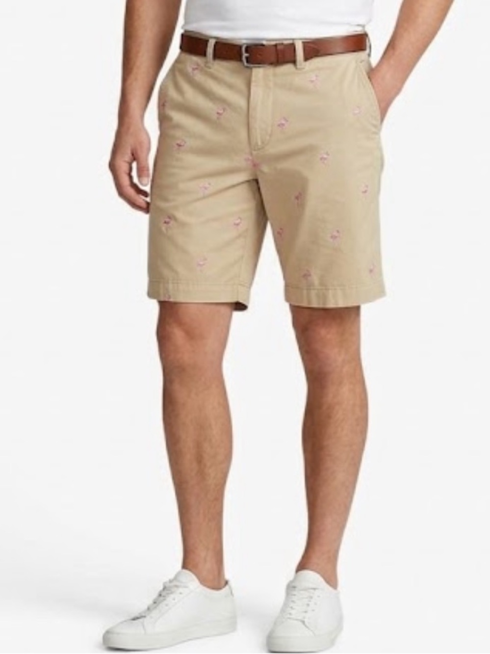 Tommy Hilfiger Flamingo Embroidered Chino Shorts